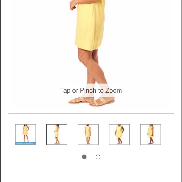 Briggs Linen Blend Dress Ruffle V-Neck Sleeveless Yellow Spring Easter Medium M - Picture 2 of 6